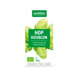 Rustgevend & Slapen<Purasana 2x Hop 200 mg 90 Vegacapsules