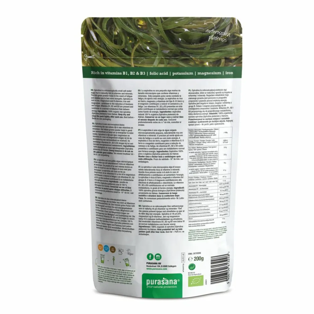 Discount 3x Superfood Spirulina Poeder Bio 200 gr Superfoods