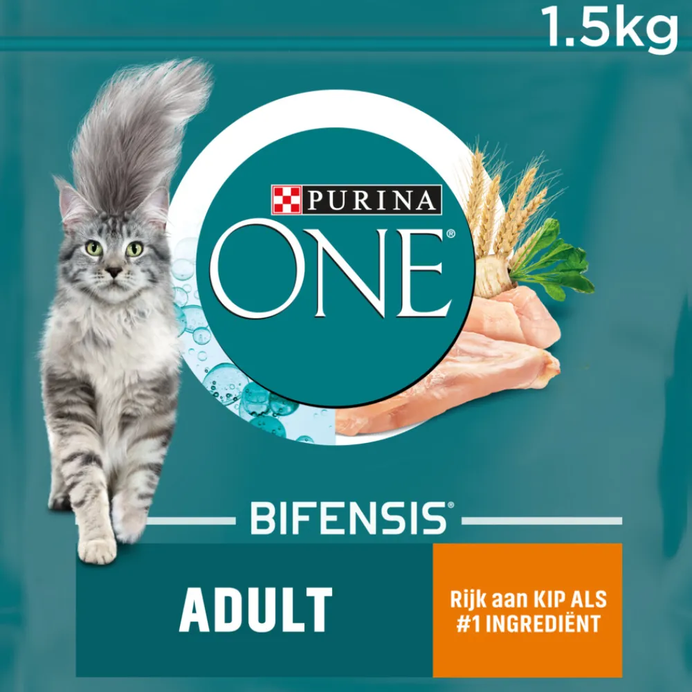 Online 4x Adult Kip - Volkoren Granen 1,5 kg Kattenvoer