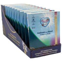 Outlet 10x Vers Gestoomd Complete Menu Hondenvoer Nat Kalkoen - Eend 395 gr Hondenvoer