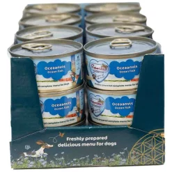 24x Vers Gestoomd Complete Menu Hondenvoer Nat Oceaanvis 95 gr^Renske Outlet