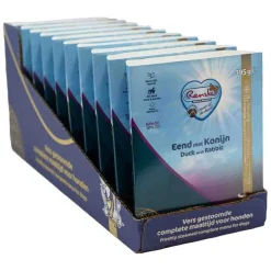 10x Vers Gestoomd Complete Menu Hondenvoer Nat Eend - Konijn 395 gr^Renske Discount