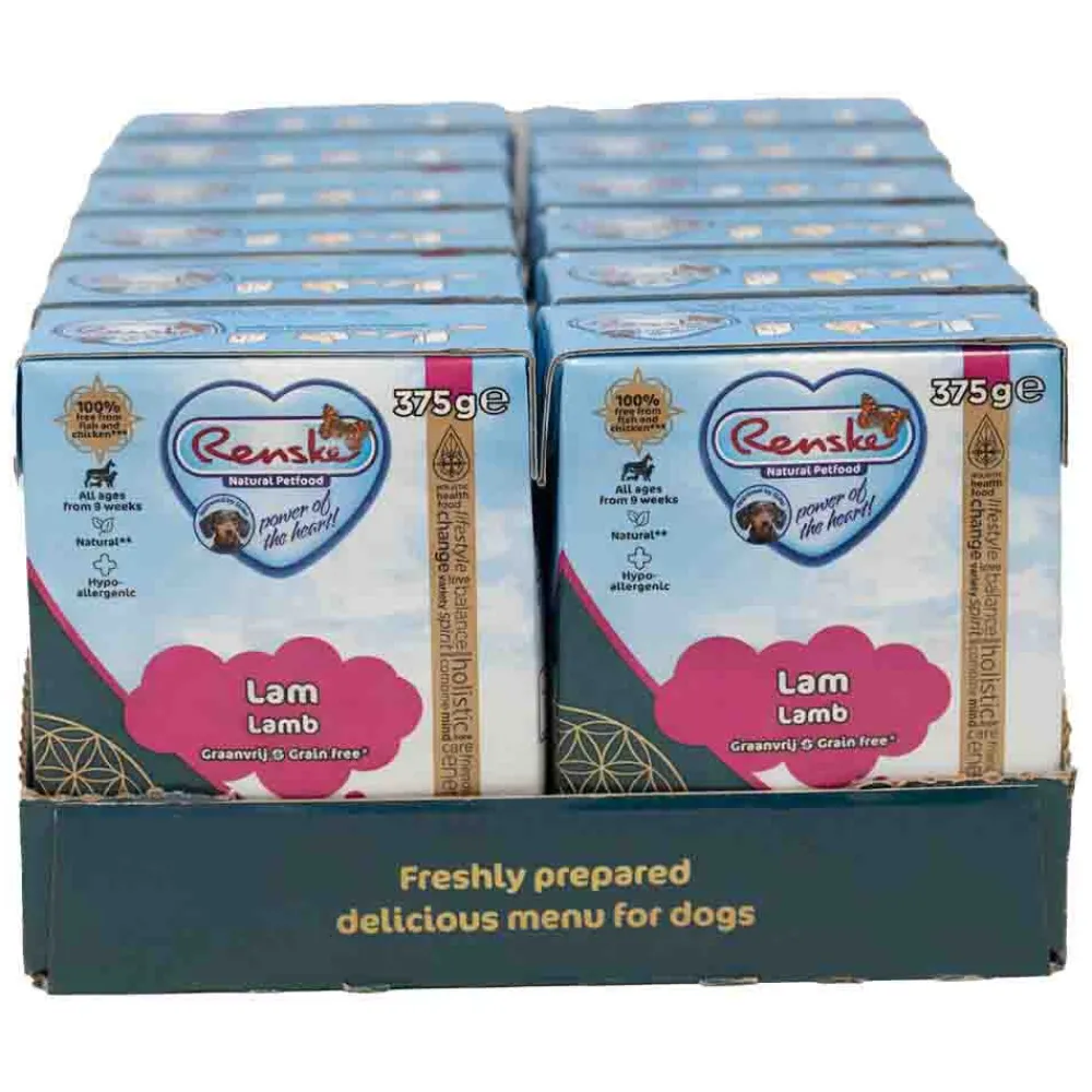 New 12x Vers Graanvrij Tetra Hondenvoer Nat Lam 375 gr Hondenvoer