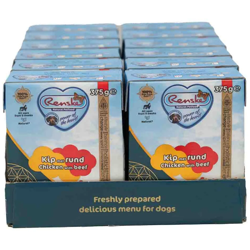 12x Vers Puppy Tetra Hondenvoer Nat Rund 375 gr^Renske Clearance
