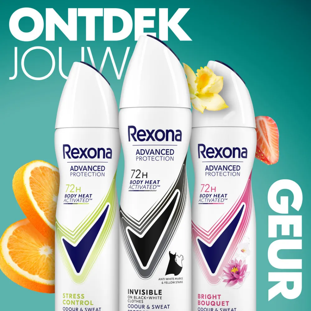 Hot 6x Deodorant Spray Advanced Protection Invisible 150 ml Deodorant