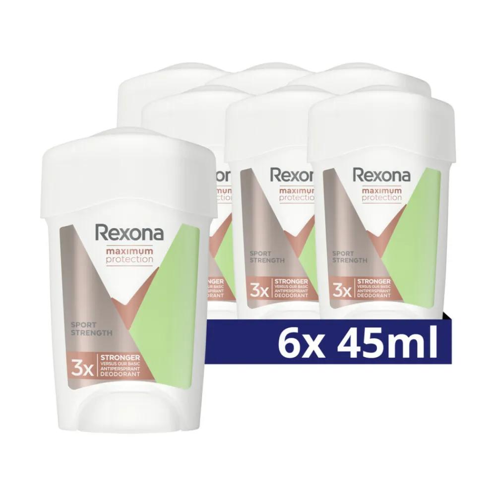 Hot 6x Deodorant Stick Cream Maximum Protection Sport Strength 45 ml Deodorant