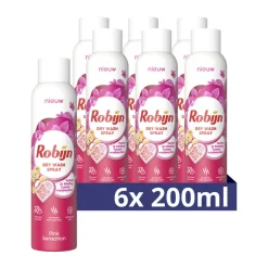 Discount 6x Dry Wash Spray Pink Sensation 200 ml Wasmiddel