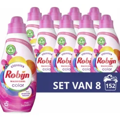 Wasmiddel<Robijn 8x Klein & Krachtig Wasmiddel Pink Sensation 19 Wasbeurten 665 ml