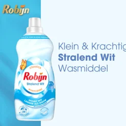 Wasmiddel<Robijn 4x Klein & Krachtig Wasmiddel Stralend Wit 39 Wasbeurten 1,19 liter
