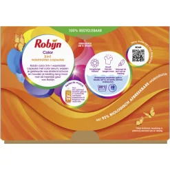 Wasmiddel<Robijn 3x Wascapsules 3-in-1 Color 26 stuks