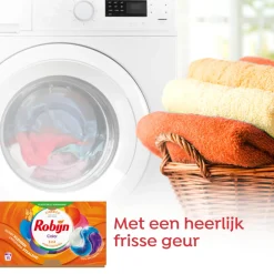 Wasmiddel<Robijn 4x Wascapsules 3-in-1 Color 15 stuks