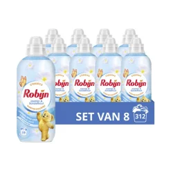 Wasverzachter<Robijn 8x Wasverzachter Jasmijn en Sandelhout 39 Wasbeurten 780 ml
