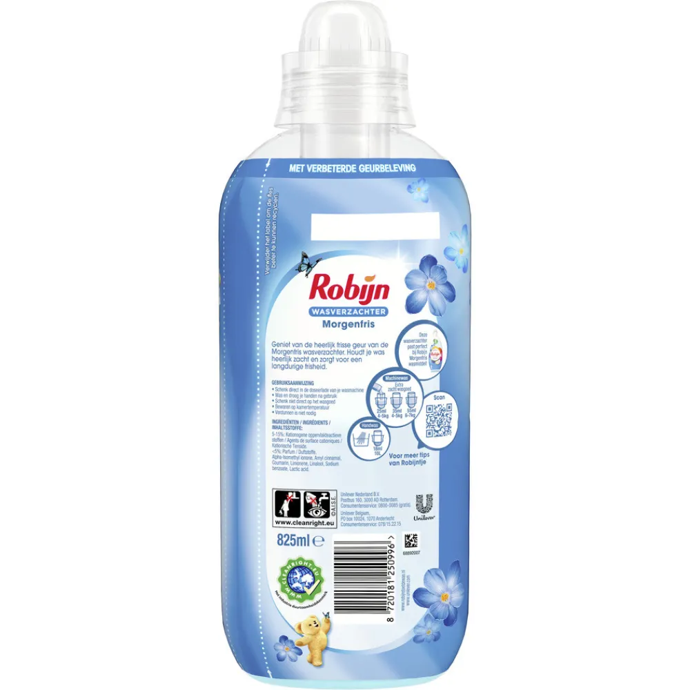 8x Wasverzachter Morgenfris 33 Wasbeurten 825 ml^Robijn Sale