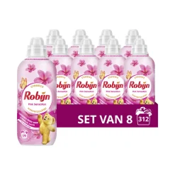 8x Wasverzachter Pink Sensation 39 Wasbeurten 780 ml^Robijn New