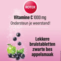 2x Vitamine C 1000 mg Appel- Zwarte Bes 15 bruistabletten^Roter Online