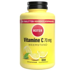 Vitaminen<Roter 2x Vitamine C 70 mg Citroen 800 kauwtabletten