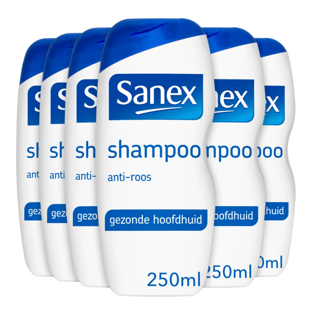 6x Shampoo Anti-Roos 250 ml^Sanex Discount