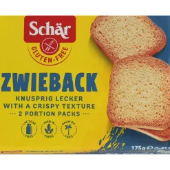 Glutenvrij<Schar 6x Beschuit Zwieback 175 gr