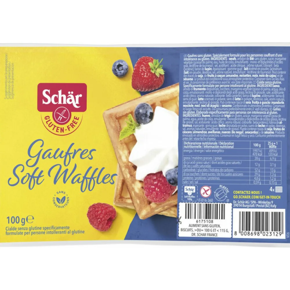Brood & Crackers|Snacks<Schar 6x Wafels 100 gr