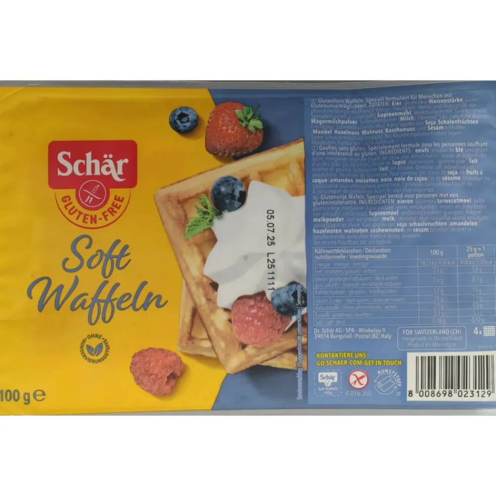 Brood & Crackers|Snacks<Schar 6x Wafels 100 gr