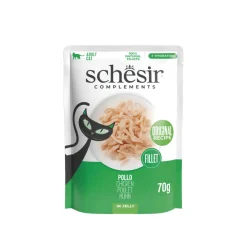 12x Complementary Kattenvoer Kip in Gelei 70 gr^Schesir Hot