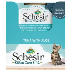 14x Kattenvoer Kitten 3-12 Tonijn - Aloe in Gelei 85 gr Kattenvoer