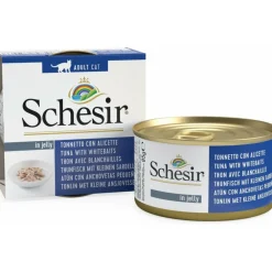 12x Kattenvoer Tonijn en Witvis in Gelei 85 gr^Schesir Outlet