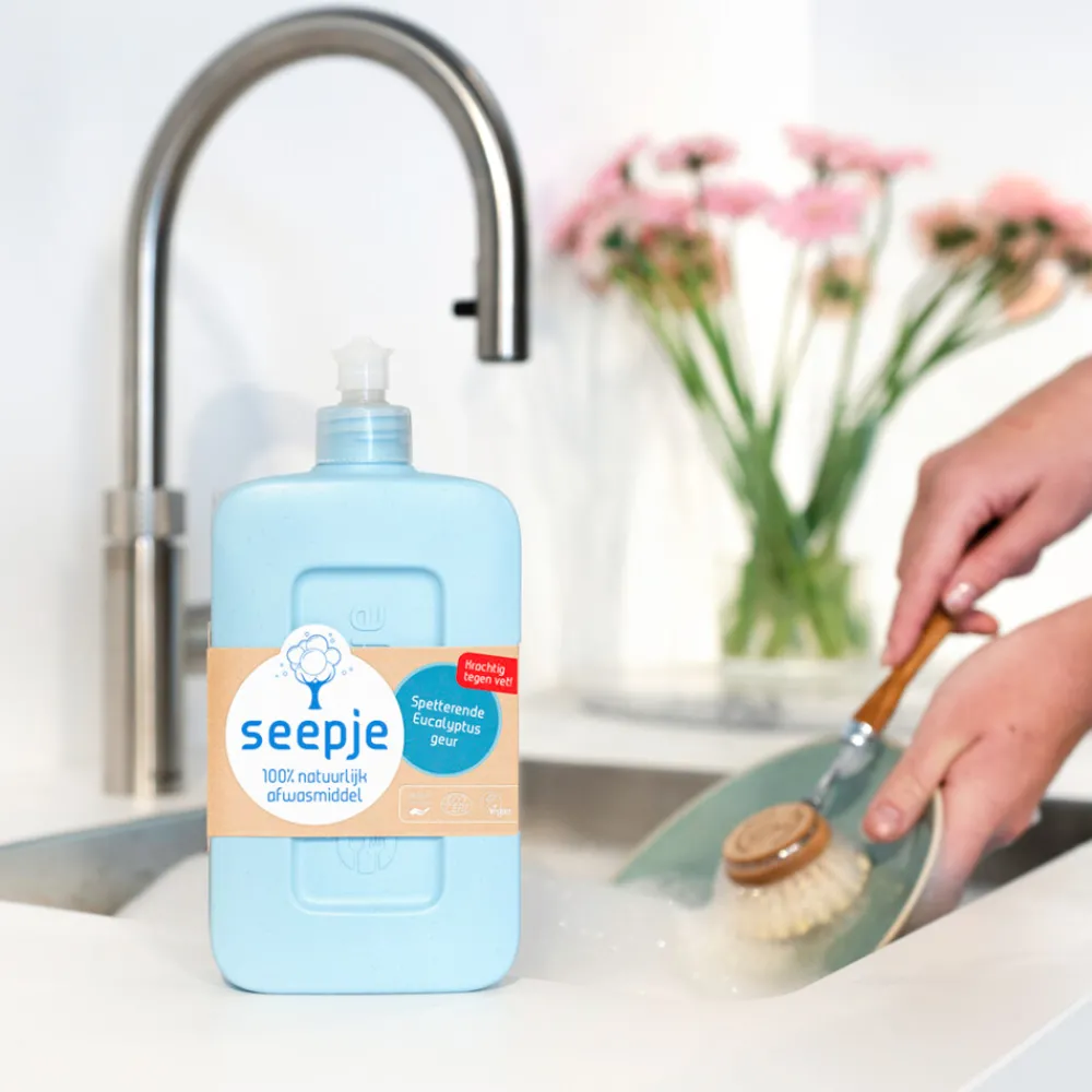 8x Afwasmiddel Spetterende Eucalyptus 500 ml^Seepje Outlet