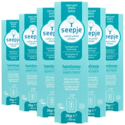 Handverzorging<Seepje 6x Handzeep Navulling Eucalyptus en Rozemarijn 38 gr