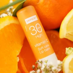 4x Lippenbalsem Vitamine C met SPF 30^Sence Hot