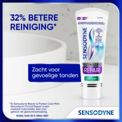 Specialistische Mondverzorging|Spoelen & Poetsen<Sensodyne 3x Tandpasta Clinical Repair Deep Clean 75 ml