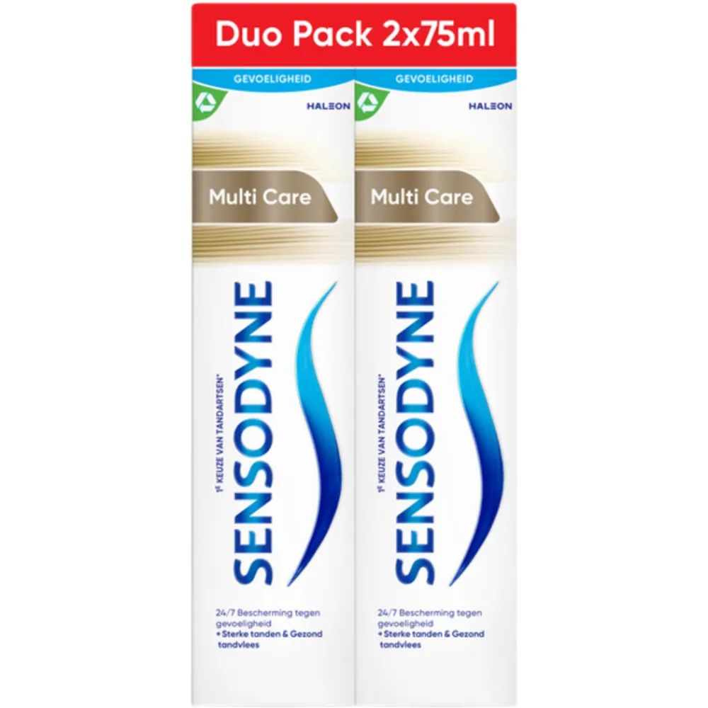 6x Tandpasta MultiCare Duo 2 x 75 ml^Sensodyne Discount