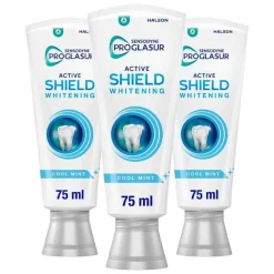 Specialistische Mondverzorging|Spoelen & Poetsen<Sensodyne 3x Tandpasta ProGlasur Active Shield Whitening 75 ml