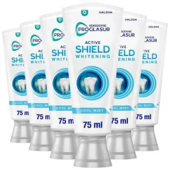 Clearance 6x Tandpasta ProGlasur Active Shield Whitening 75 ml Specialistische Mondverzorging|Spoelen & Poetsen
