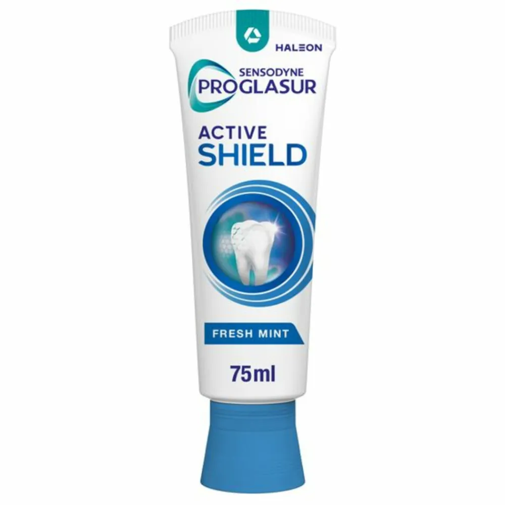 Specialistische Mondverzorging|Spoelen & Poetsen<Sensodyne 3x Tandpasta ProGlasur Active Shield Fresh Mint 75 ml