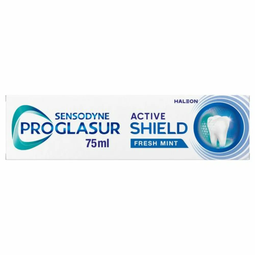 Specialistische Mondverzorging|Spoelen & Poetsen<Sensodyne 3x Tandpasta ProGlasur Active Shield Fresh Mint 75 ml