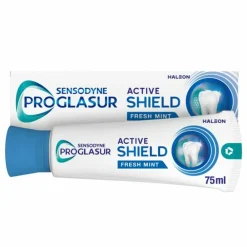 Specialistische Mondverzorging|Spoelen & Poetsen<Sensodyne 3x Tandpasta ProGlasur Active Shield Fresh Mint 75 ml