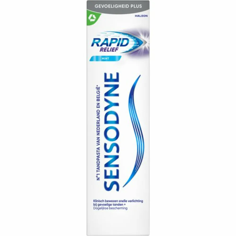 Spoelen & Poetsen<Sensodyne 6x Tandpasta Rapid Relief Mint 75 ml