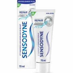 Spoelen & Poetsen|Specialistische Mondverzorging<Sensodyne 6x Tandpasta Repair & Protect Whitening 75 ml