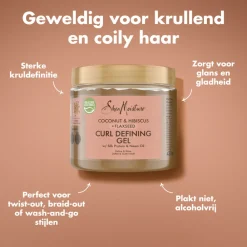 6x Curl Defining Haargel Coconut & Hibiscus + Flaxseed 431 ml^Shea Moisture