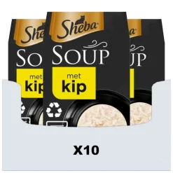 10x Soup Kattenvoer Natvoer Kip 4 x 40 gr^Sheba Best