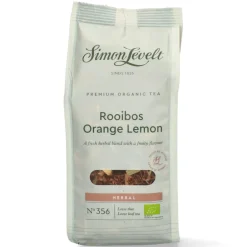 Thee<Simon Levelt 3x Premium Organic Thee Rooibos Orange Lemon 110 gr