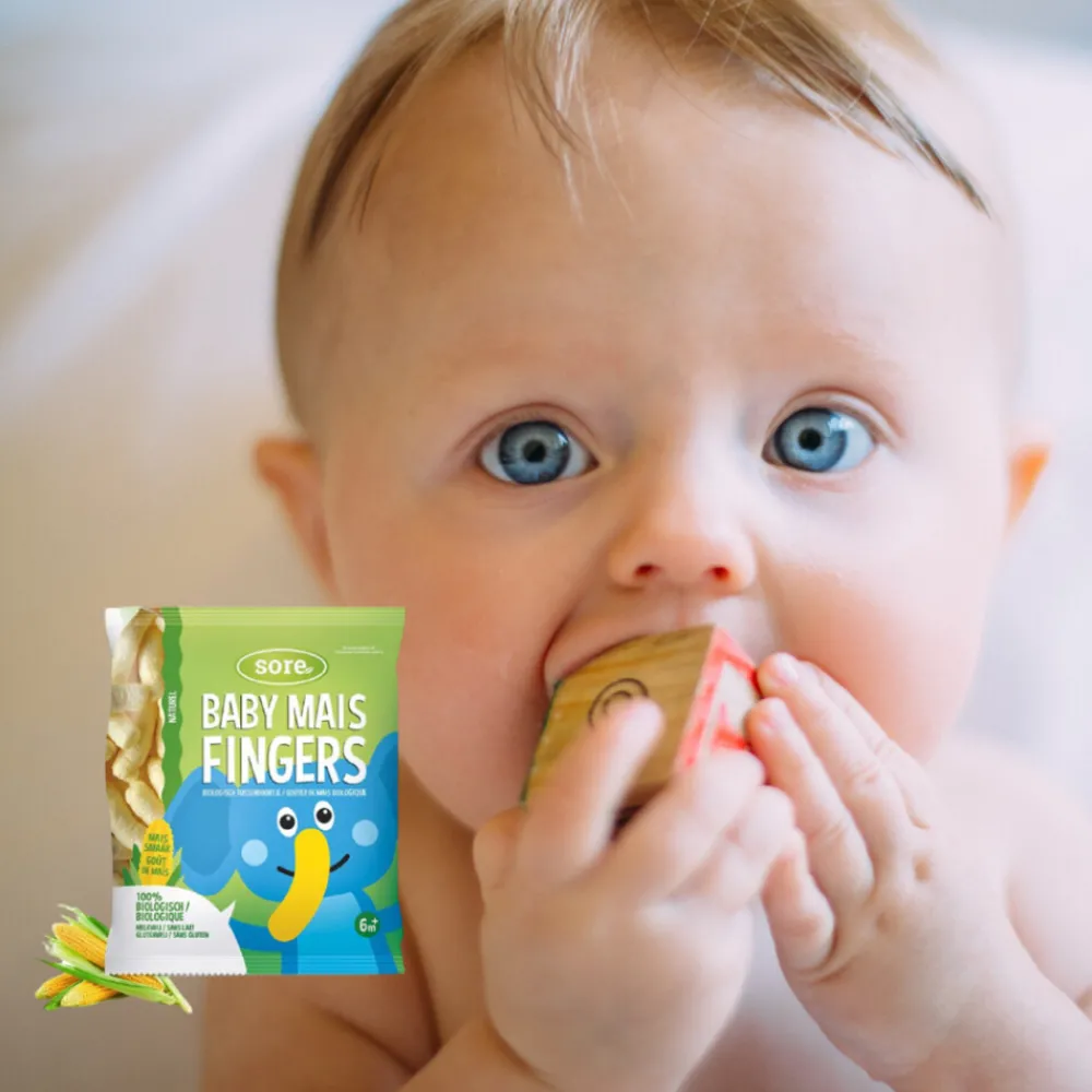Baby & Peutervoeding<Sore 6x Baby Maisfingers Naturel 35 gr