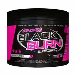 New 6x Black Burn Micronized Fruit Punch 300 gr Sportvoeding & Drank