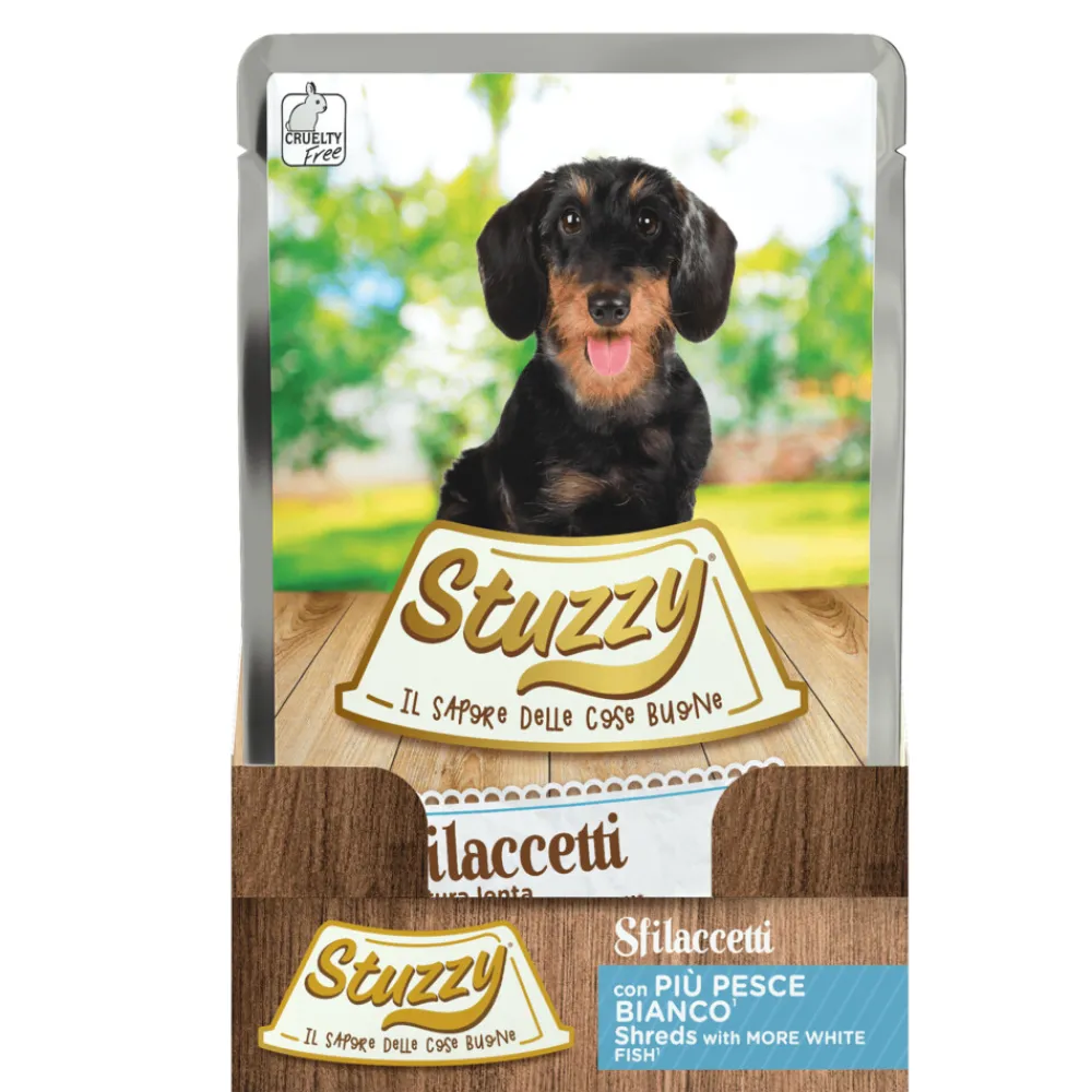 24x Hond Shreds Vis 100 gr^Stuzzy Hot