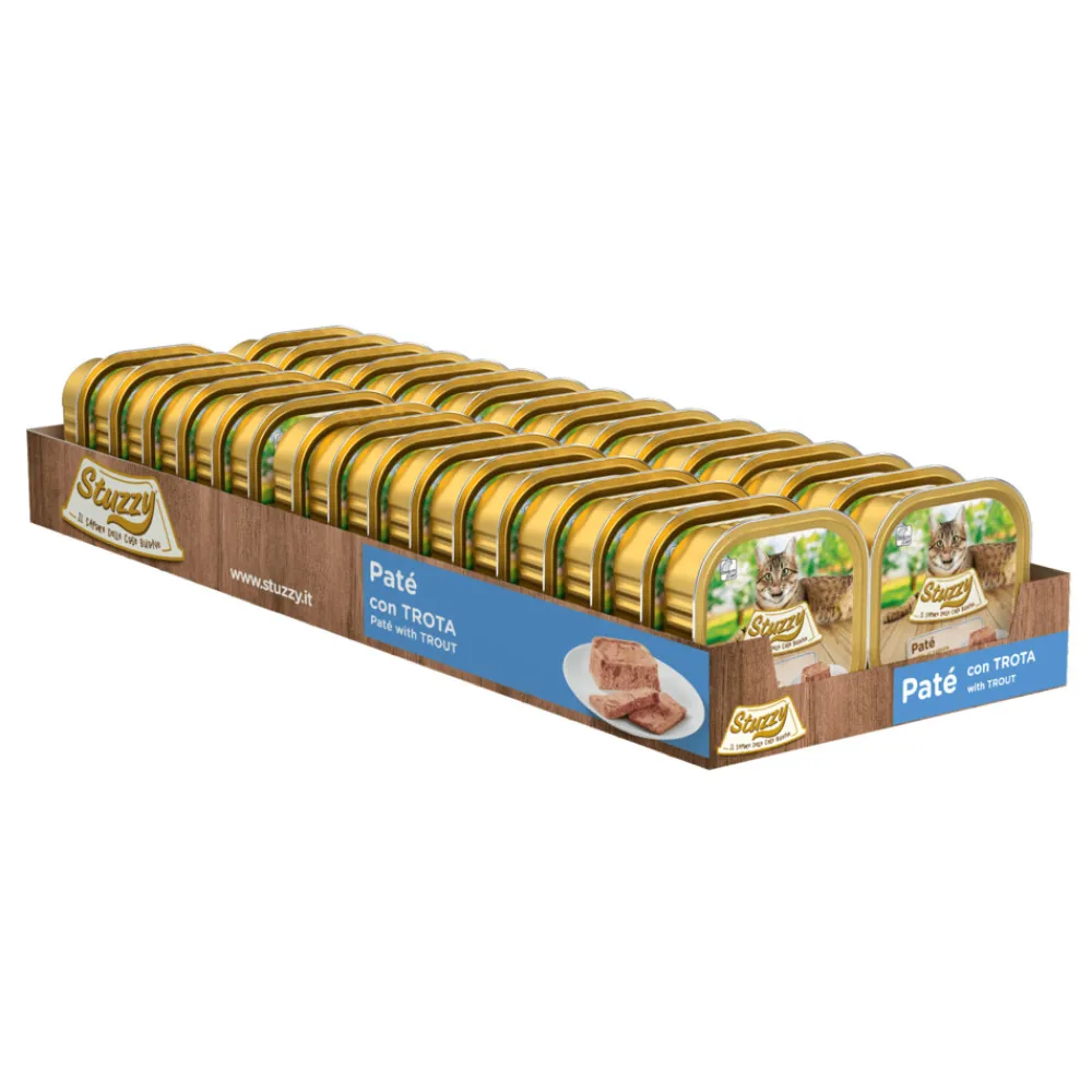 32x Kattenvoer Paté Forel 100 gr^Stuzzy New