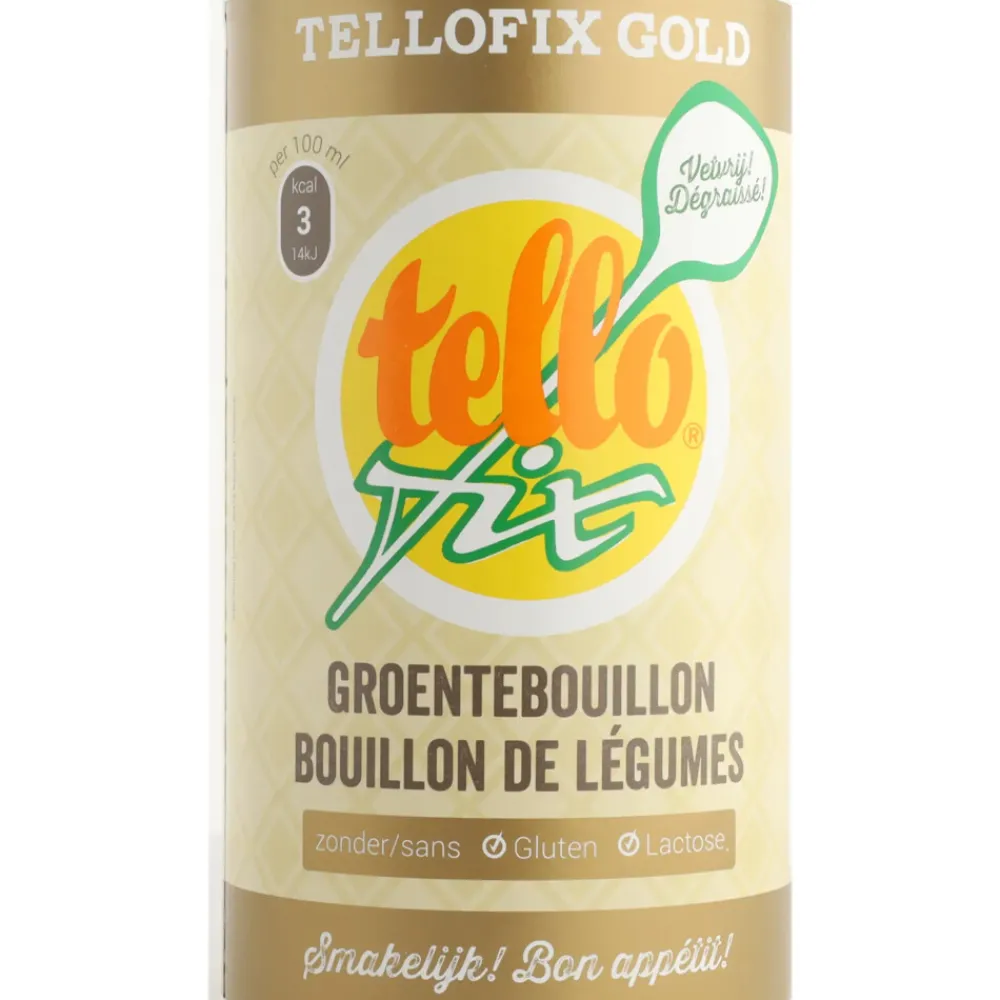 Discount 3x Tellofix Gold Groentebouillon Glutenvrij 900 gr Soepen & Sauzen