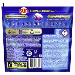 5x Brilliant Shine All-in 1 Vaatwascapsules 16 stuks^Sun Clearance