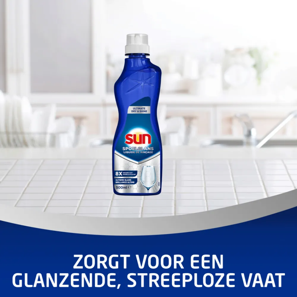 Machineafwas<Sun 16x Spoelglansmiddel Dry & Shine 500 ml