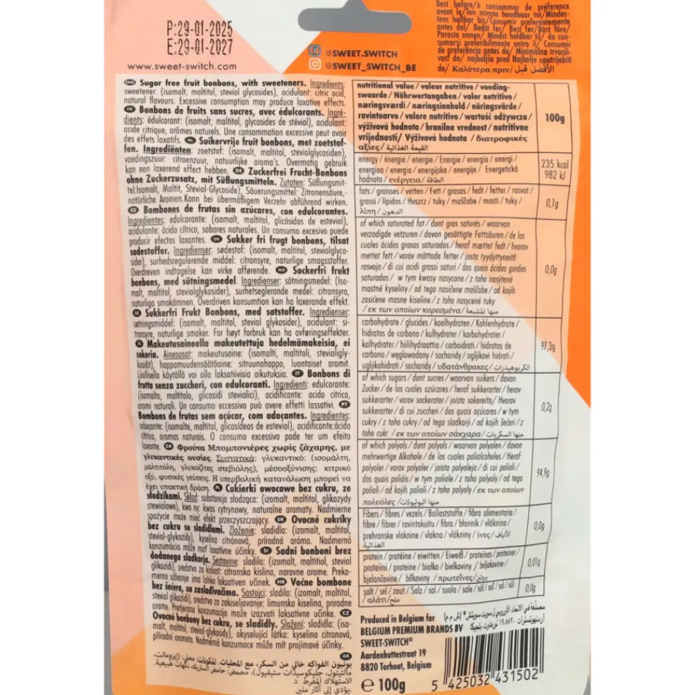 New 3x Fruit Bonbons 100 gr Snoep